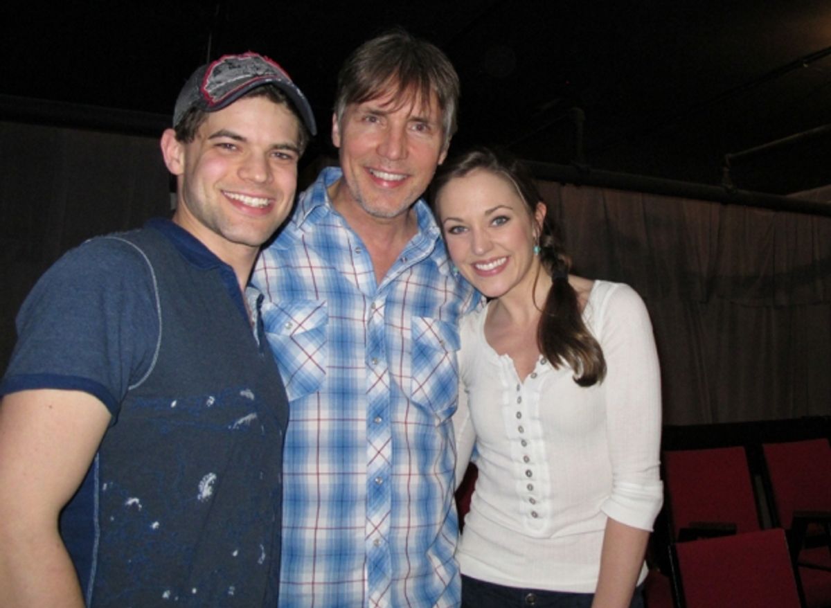 Jeremy Jordan, Corey Brunish, Laura Osnes                                at 