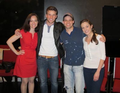 Melissa van der Schyff,  Claybourne Elder, Jeremy Jordan, Laura Osnes                 Photo