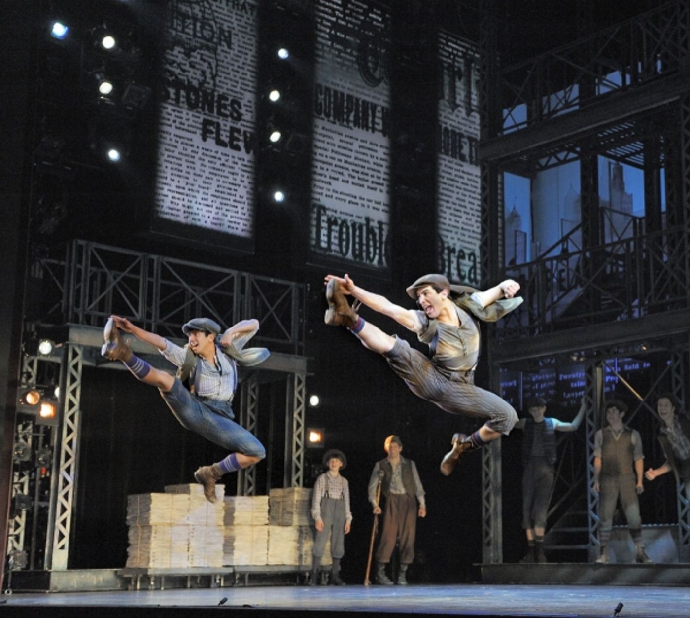 Photo Flash: EXTRA! EXTRA! First Look at NEWSIES on Broadway!  Image