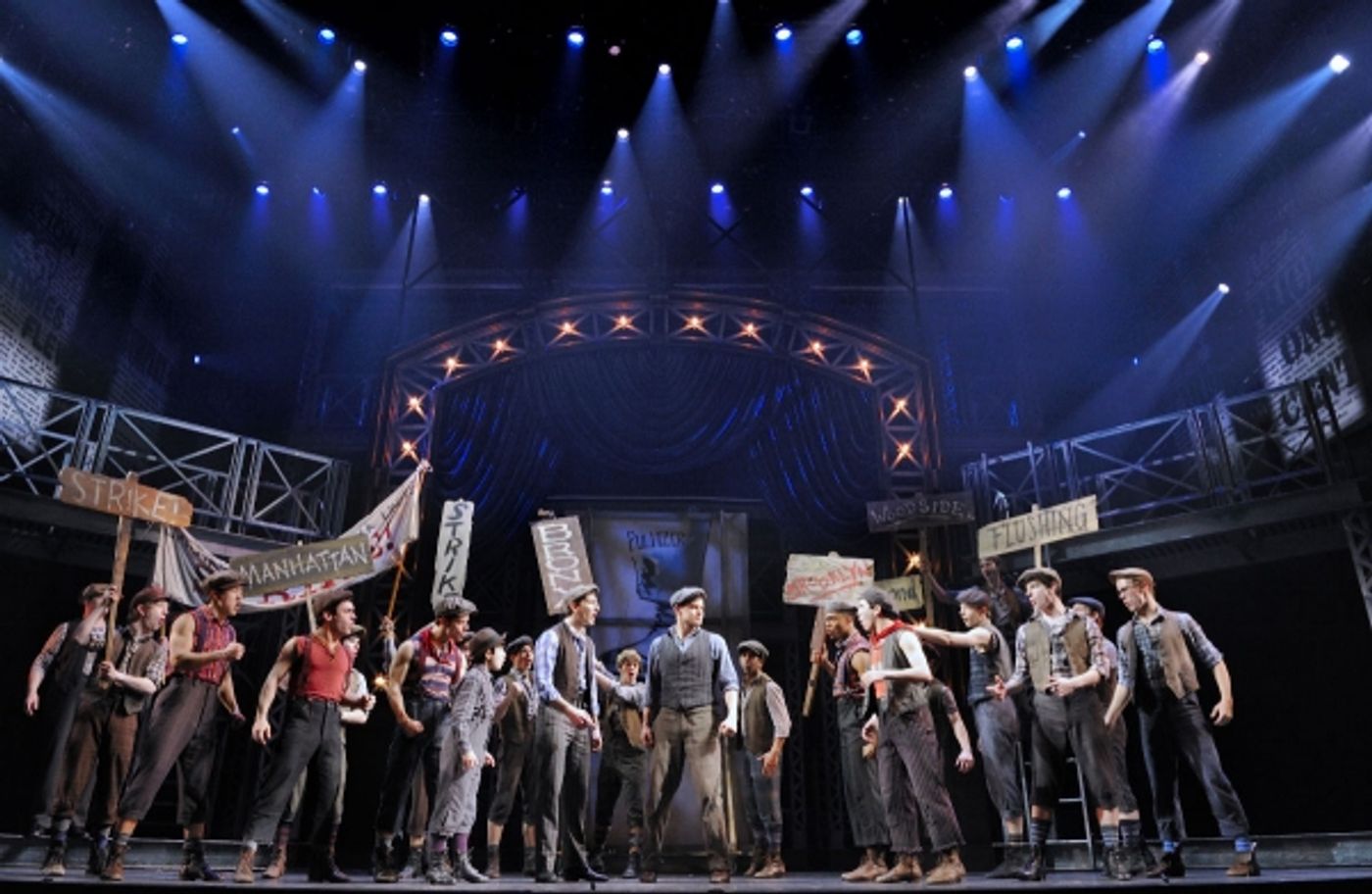 Photo Flash: EXTRA! EXTRA! First Look at NEWSIES on Broadway!  Image