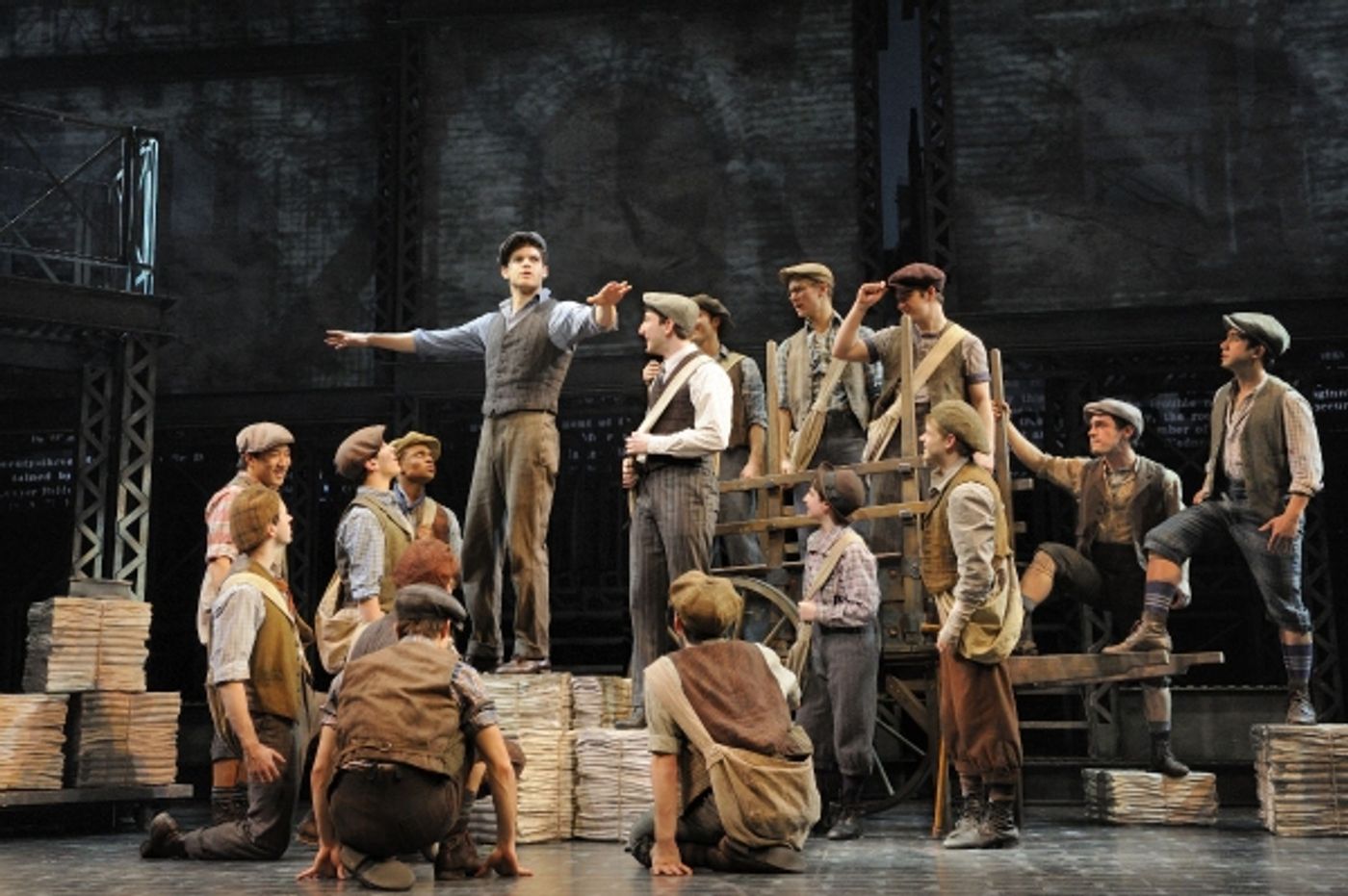 Photo Flash: EXTRA! EXTRA! First Look at NEWSIES on Broadway!  Image