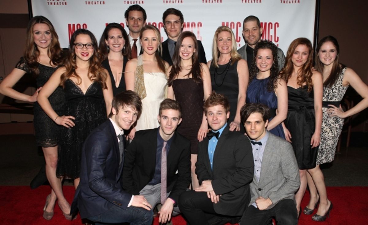 Molly Ranson & Marin Mazzie with the ensemble cast at 