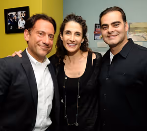 Eugene Pack, Melina Kanekeredes and husband Peter Constantinides Photo