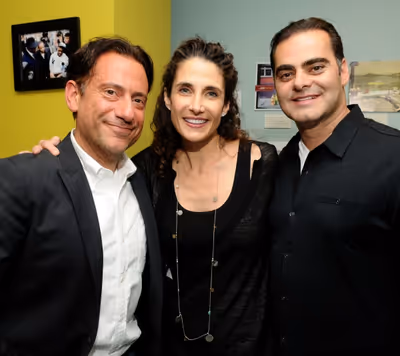 Eugene Pack, Melina Kanekeredes and husband Peter Constantinides Photo