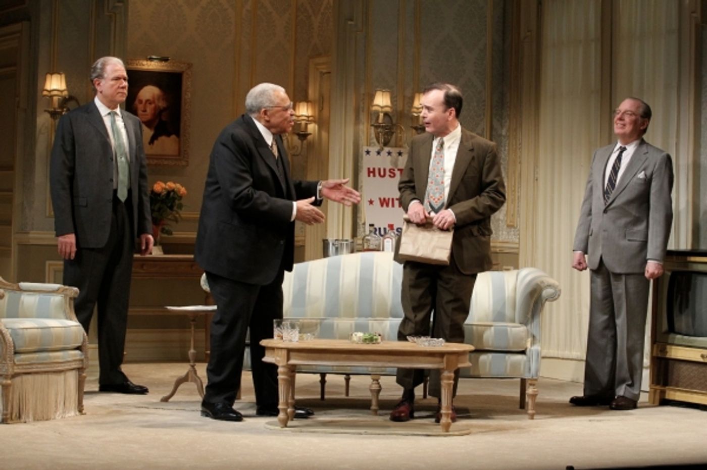 Photo Flash: Angela Lansbury, James Earl Jones, Eric McCormack, et al. in Broadway's THE BEST MAN- Production Shots!  Image