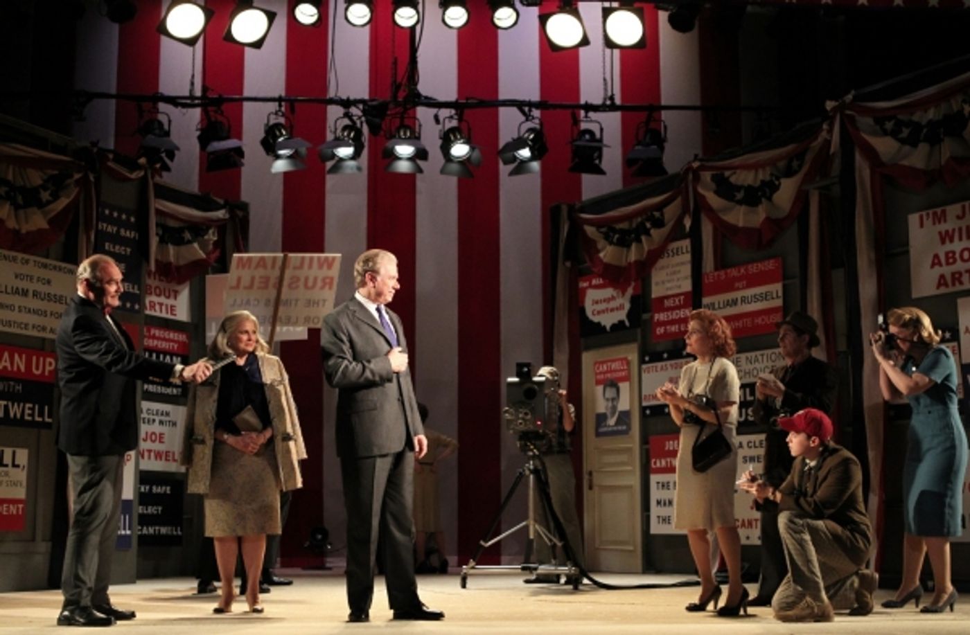 Photo Flash: Angela Lansbury, James Earl Jones, Eric McCormack, et al. in Broadway's THE BEST MAN- Production Shots!  Image