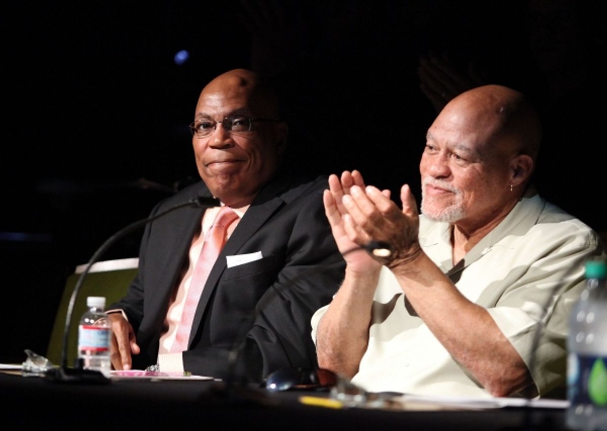 Celebrity judges Paris Barclay (L) and John Beasley (R)
 at 