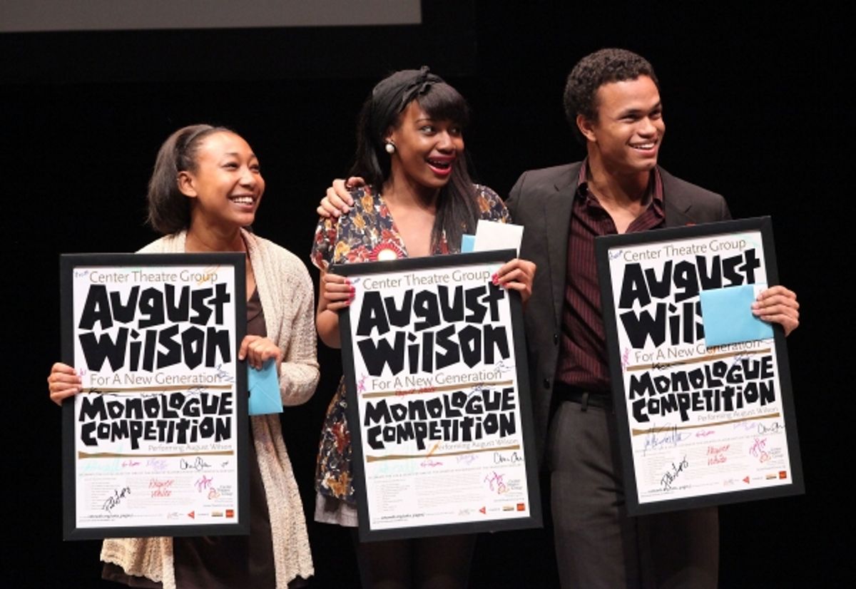 The top three finalists Tyler Edwards, Jasmine Hogan and Christopher Smith
 at 