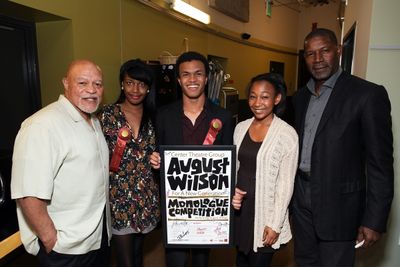 Celebrity judge John Beasley, finalists Jasmine Hogan, Christopher Smith, Tyler Edwar Photo