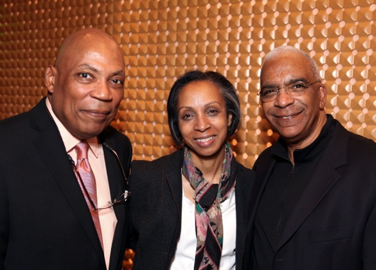 Celebrity judge Paris Barclay, Attorney Nina Shaw and celebrity judge Stan Lathan
 at 