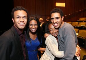 Student finalists Christopher Smith, Christie Owens, Tyler Edwards and Jeffery Sims p Photo