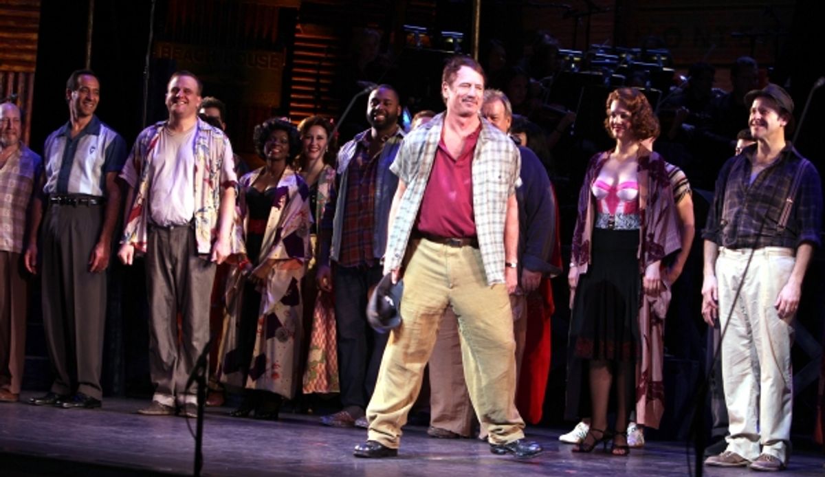 Tom Wopat & Company at PIPE DREAM's Opening Night Curtain Call!