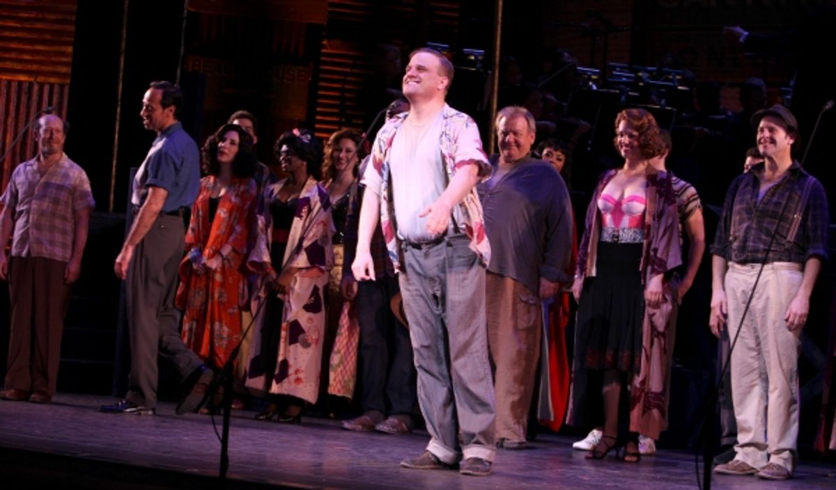 Stephen Wallerm & Company at PIPE DREAM's Opening Night Curtain Call!