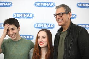 Justin Long, Zoe Lister-Jones & Jeff Goldblum @ BroadwayWorld Justin Long, Zoe Lister-Jones & Jeff Goldblum Photo