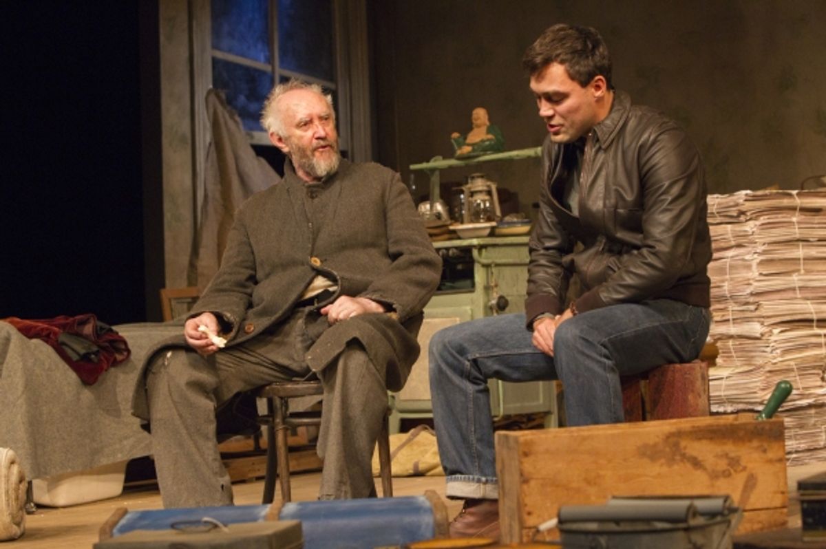 Jonathan Pryce, Alex Hassell at 