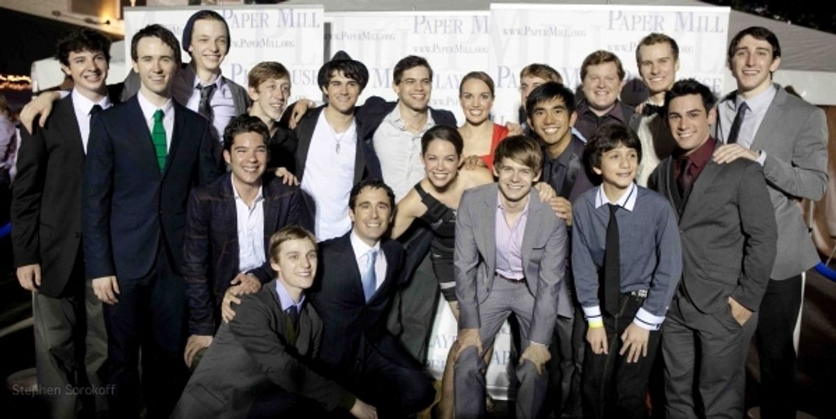 Christopher Gatelli and the cast of NEWSIES at Paper Mill Playhouse at STAGE TUBE: NEWSIES' Road to Broadway!