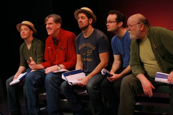 Ryan Alexander, Nick Wyman, Daniel C. Levine, Jamie LaVerdiere and Erick Devine Photo