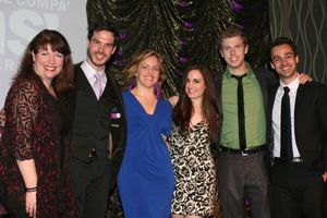 Alice Ripley with the cast of Next to Normal, Kerry A. Dowling, Chris Caron, Sarah Dr Photo