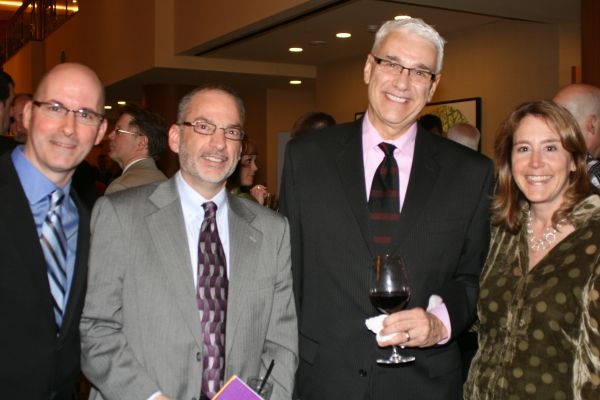 Paul Daigneault (l), Julie Arvedon Knowlton (r), and guests Photo