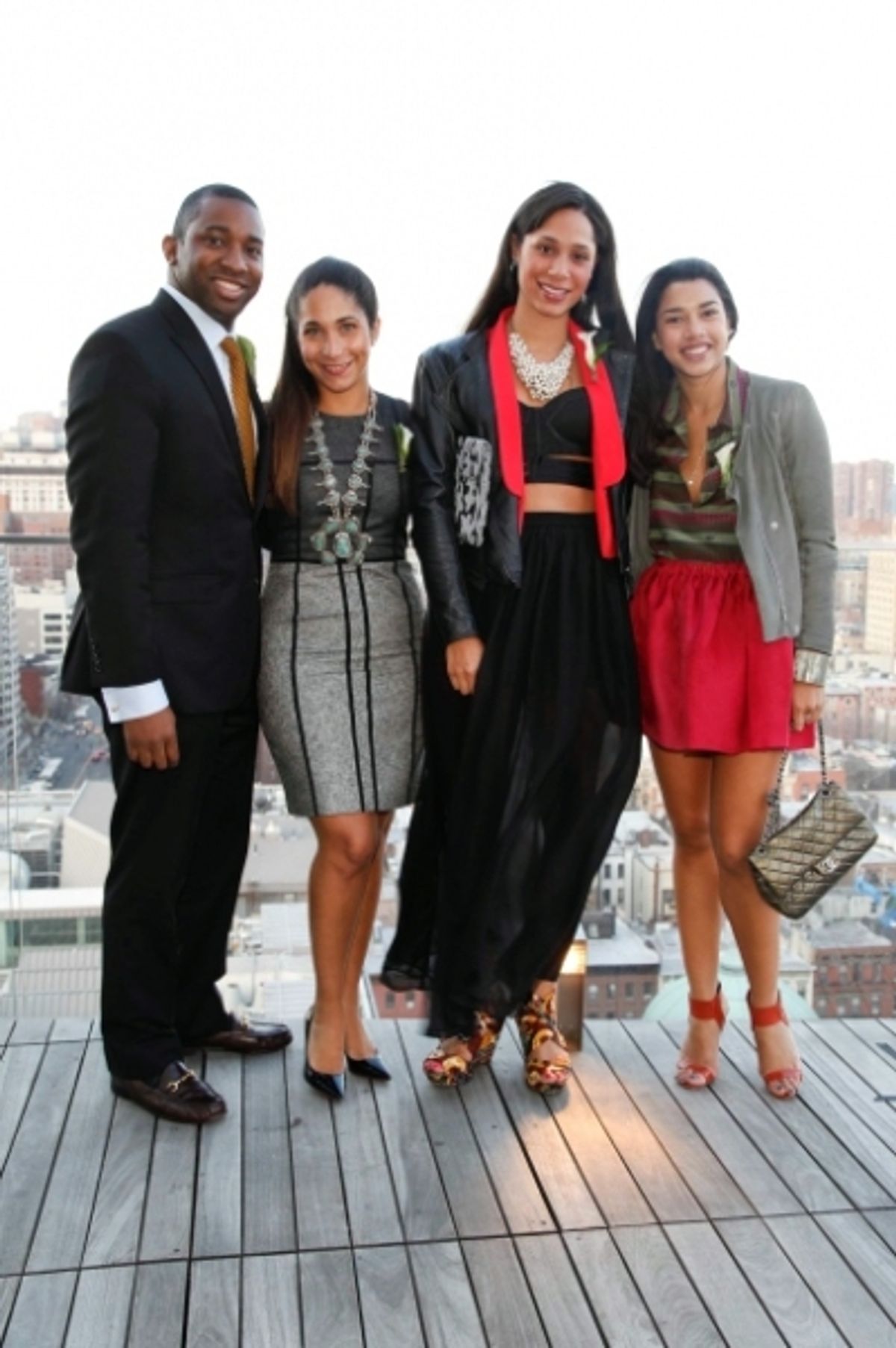 Jay Lundy, Honor McGee, Jenny Obiaya and Hannah Bronfman at 