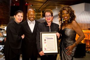 D.C. Commission on the Arts and Humanities Chair Judith Terra, Executive Director Lio Photo