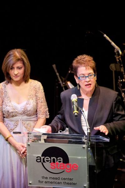 Arena Stage Artistic Director Molly Smith and Corporate Chair of the Golden Gala Kay  Photo