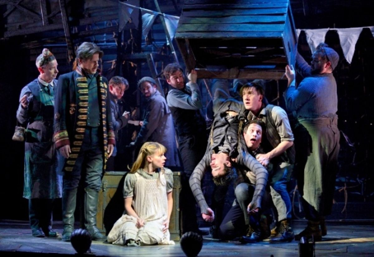 Celia Keenan-Bolger, Adam Chanler-Berat, and the cast of PETER AND THE STARCATCHER at 