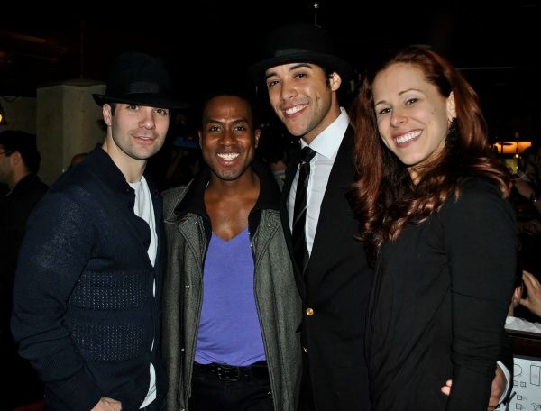 Guest,  Rashad Naylor (ROCK OF AGES), Dan Domenech, and Heather Parcells  Photo
