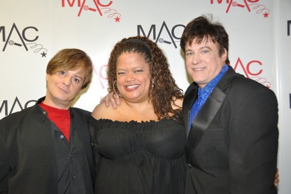 Tommy Femia and Rick Skye (Duo or Group Musical Impersonation) with presenter Natalie Photo