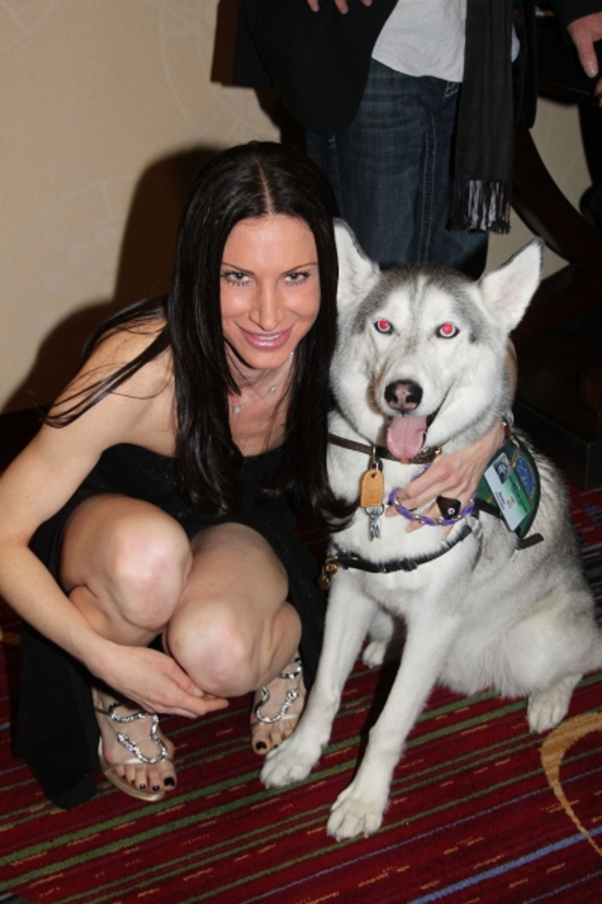 Caroline Loevner with Beau from Angels on a Leash at 