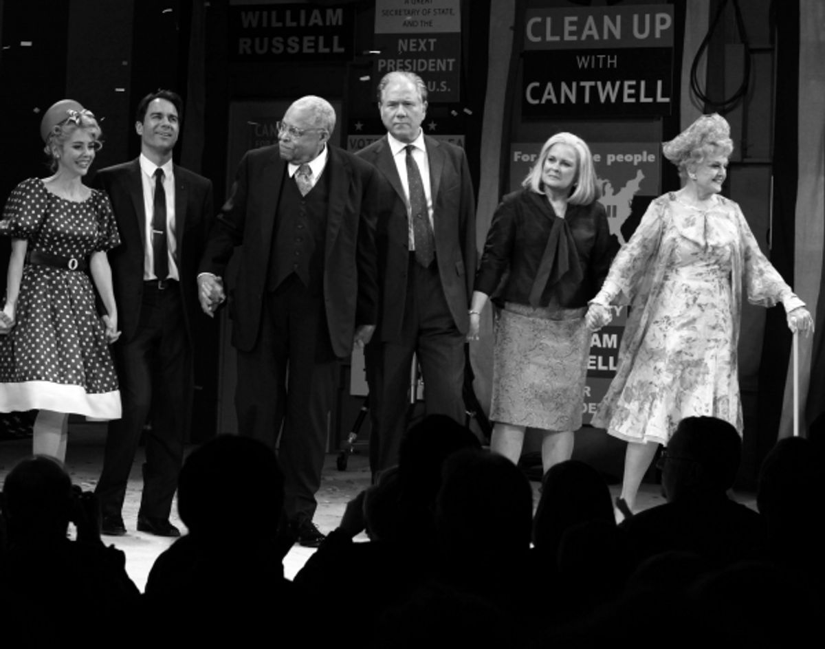 Kerry Butler, Eric McCormack,  James Earl Jones,  John Larroquette, Candice Bergen, Angela Lansbury at 