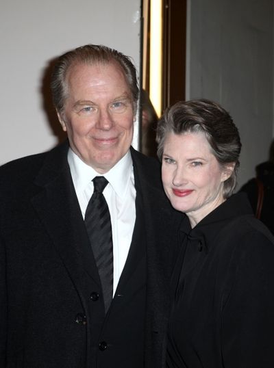 Annette O'Toole & Michael McKean exiting the Stager Door after  the Broadway Opening  Photo