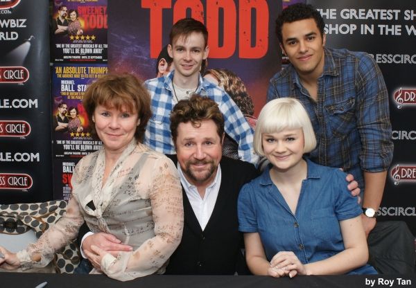 Imelda Staunton, James McConville, Michael Ball, Lucy May Barker and Luke Brady Photo