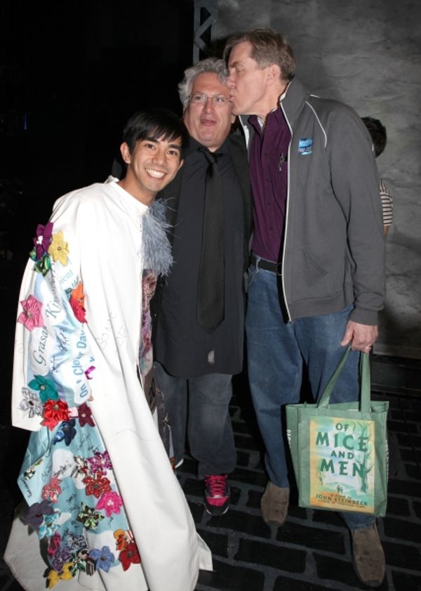 Aaron J. Albano, Harvey Fierstein & Nick Wyman Photo