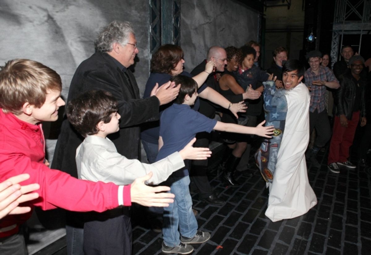 Aaron J. Albano with  Andrew Keenan-Bolger, Harvey Fierstein & Company at 