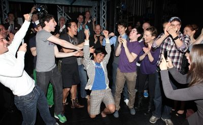 Aaron J. Albano with Tommy Bracco, Ben Fankhauser, Alex Wong, Kyle Coffman, Andy Rich Photo