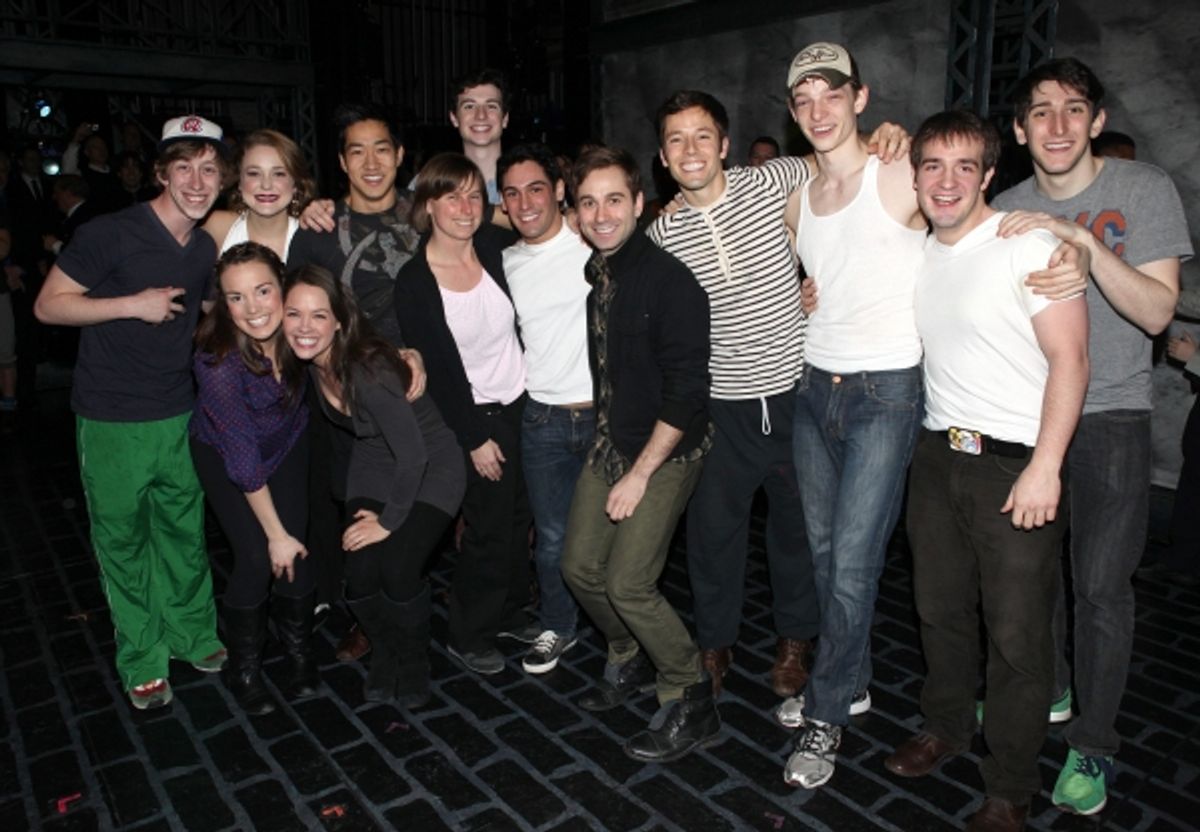 Cast Members making their Broadway debuts including Kara Lindsay at 