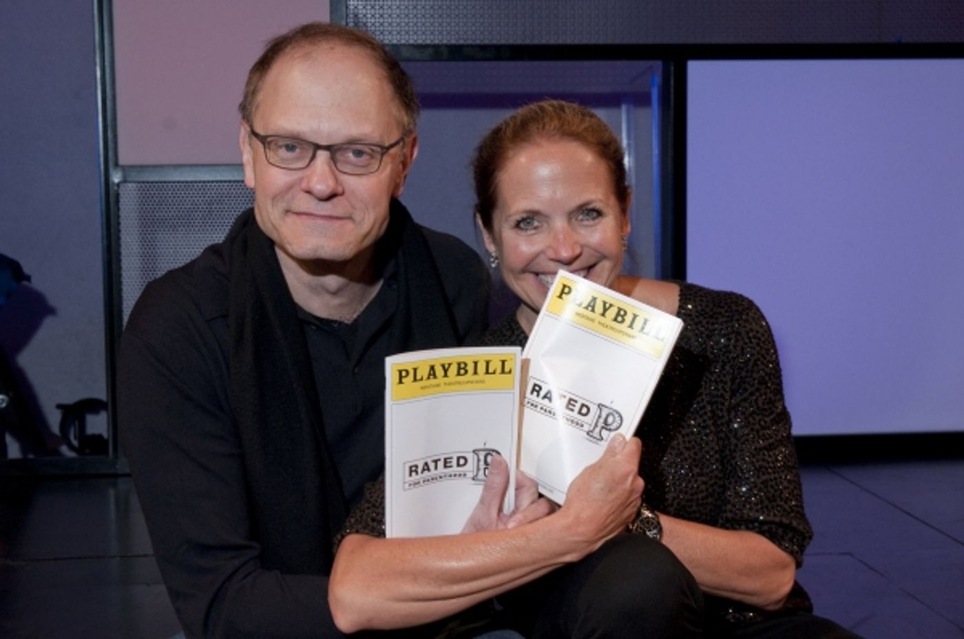 Photo Flash: Katie Couric and David Hyde Pierce Visit RATED P FOR PARENTHOOD  Image