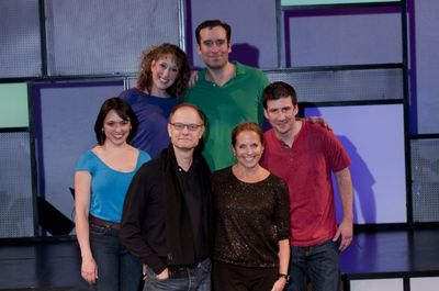 David Hyde Pierce and Katie Couric with RATED P FOR PARENTHOOD Cast Photo