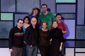 David Hyde Pierce and Katie Couric with RATED P FOR PARENTHOOD Cast Photo