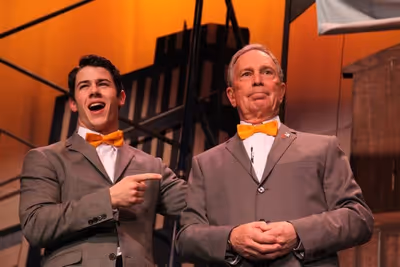 Nick Jonas, Mayor Michael Bloomberg Photo