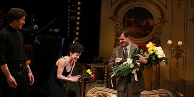 Tracie Bennett with Tom Pelphrey & Michael Cumpsty Photo