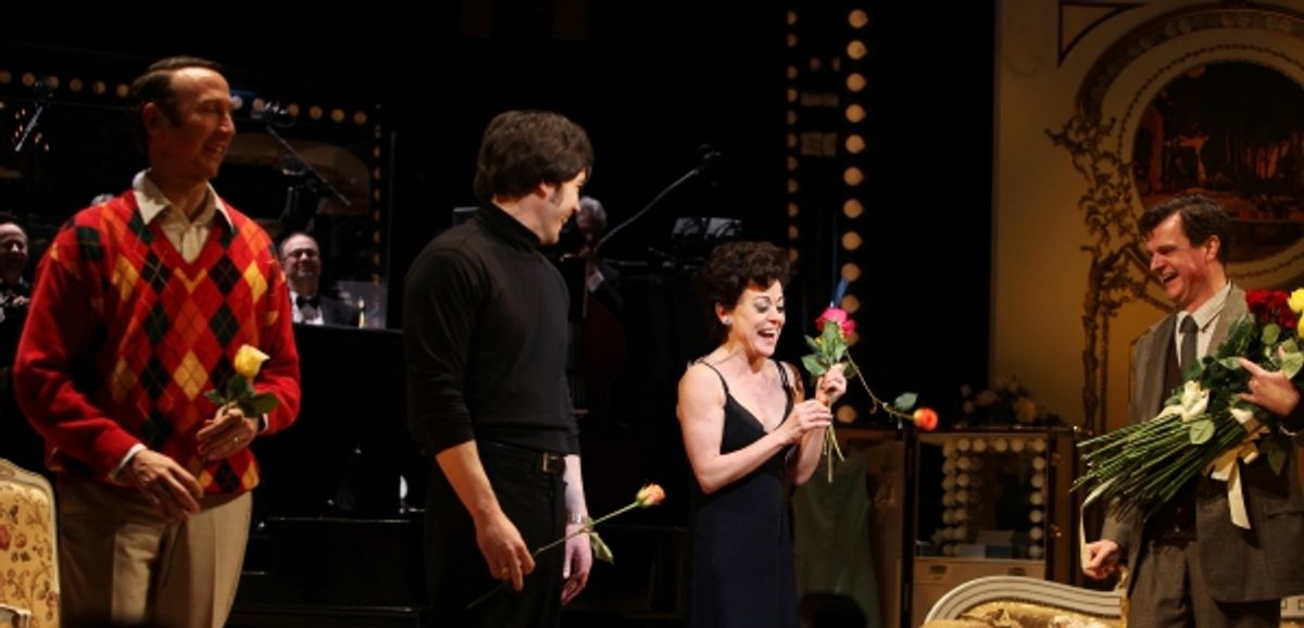 Tracie Bennett with Jay Russell, Tom Pelphrey & Michael Cumpsty at 