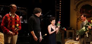 Tracie Bennett with Jay Russell, Tom Pelphrey & Michael Cumpsty Photo