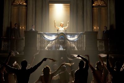 Elena Roger and cast of EVITA Photo