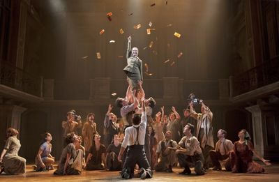 Elena Roger and cast of EVITA Photo
