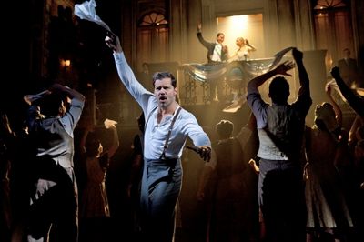 Ricky Martin and cast of EVITA Photo