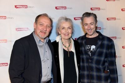 Zach Grenier and Alan Cumming with their "The Good Wife" co-star Mary Beth Peil Photo