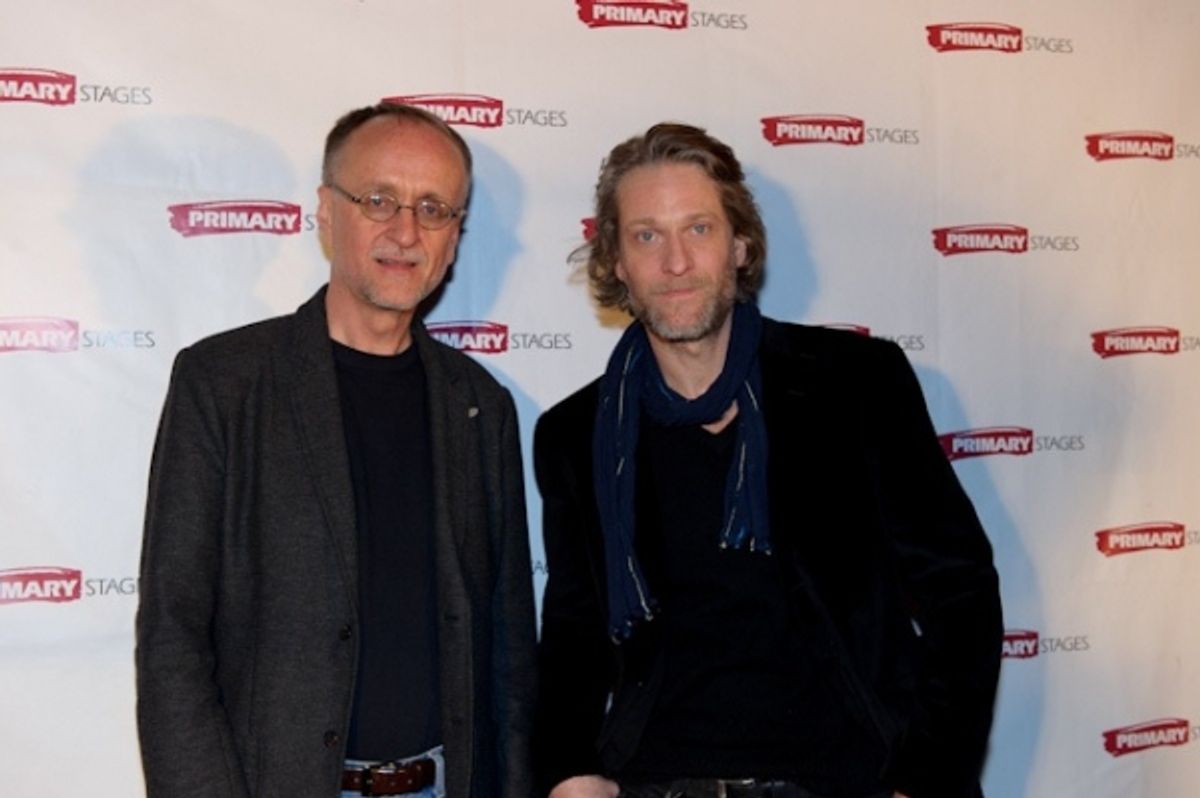 The real Brian Skarstad and Michael Laurence (who plays Brian in 'The Morini Strad') at 