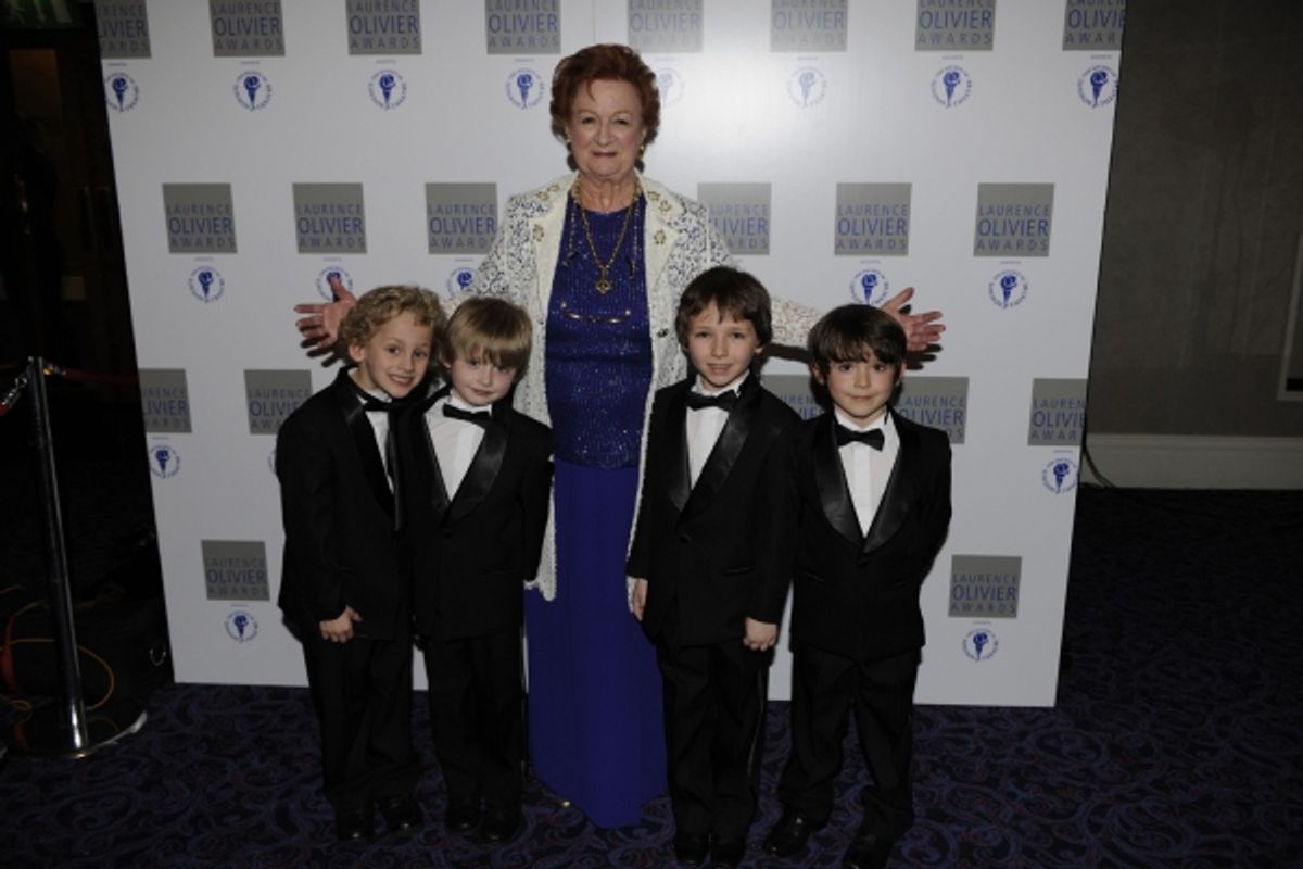 Ann Emery and the boys from Billy Elliot at 